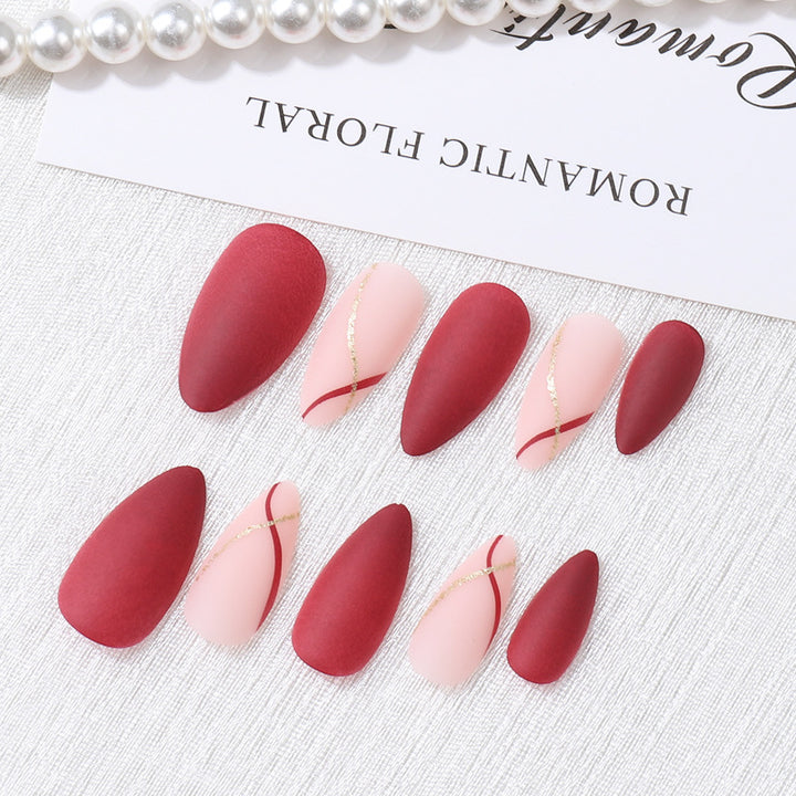 Elegant Artistic Press-On Nail Set Kalsten