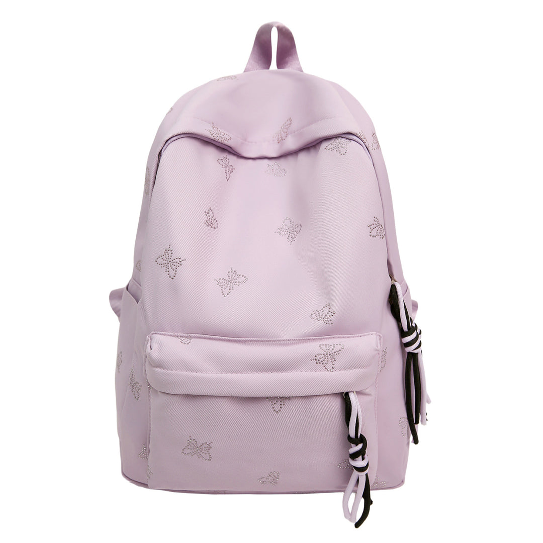Butterfly Emblem Decorated Backpack Kalsten