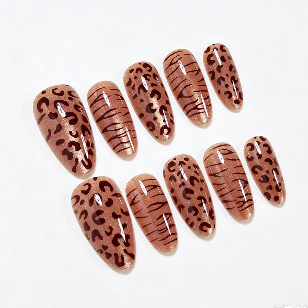 Stylish Animal Print Press-On Nail Set Kalsten
