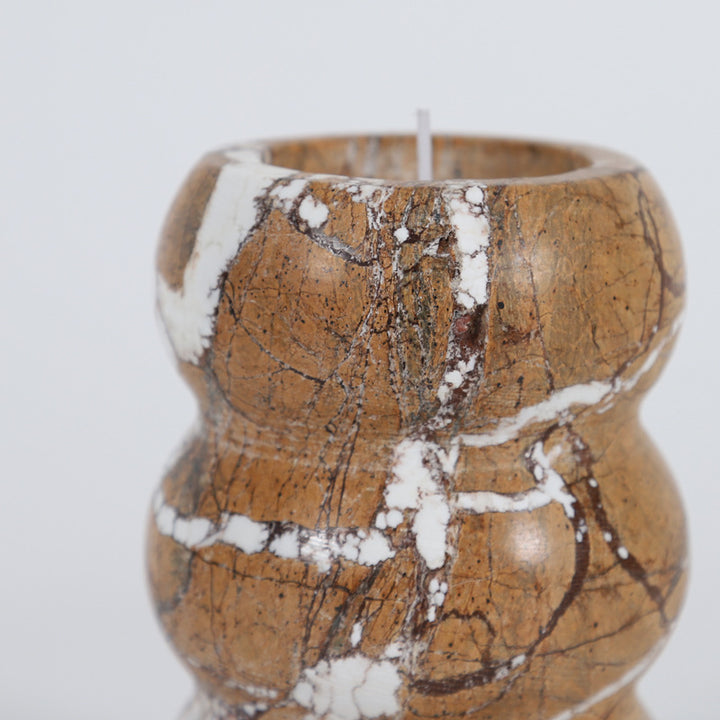 Artistic Stone Candle Holder