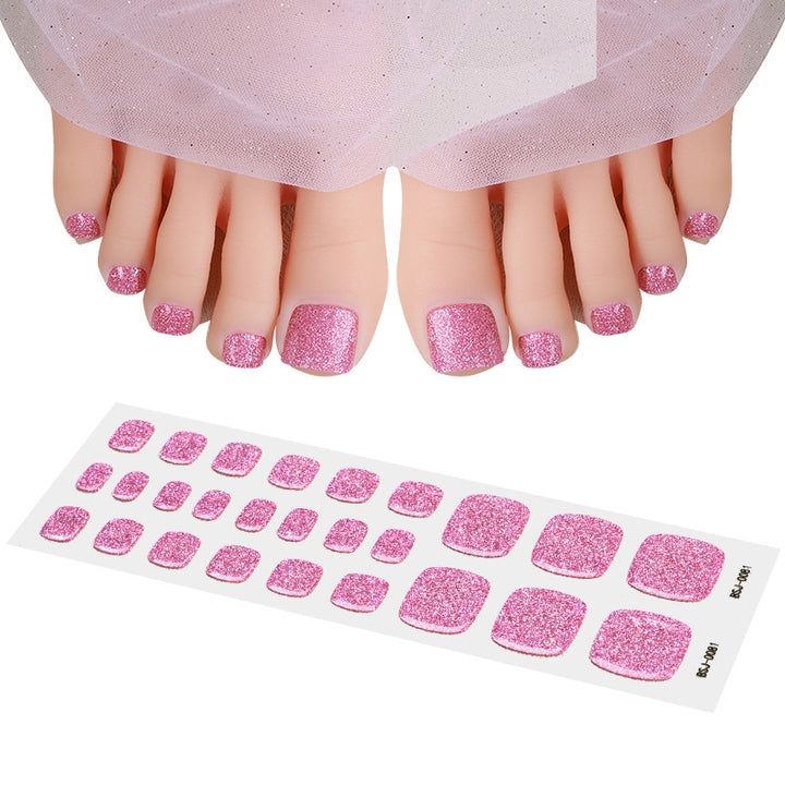 Decorative Glitter Toe Nail Wraps