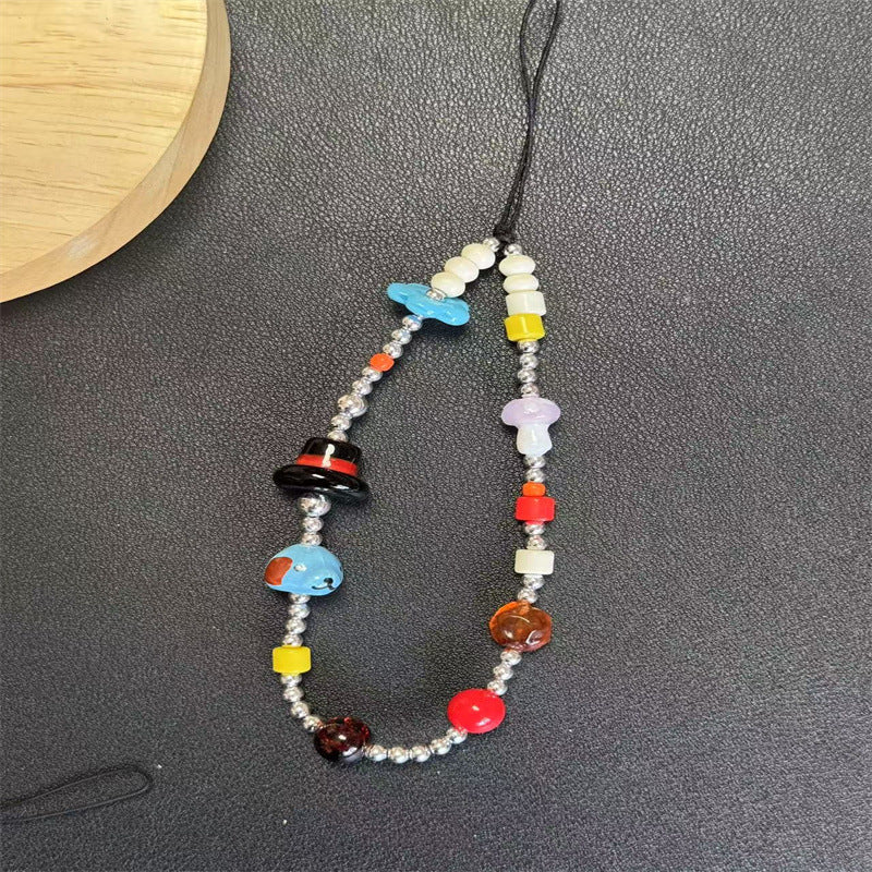 Unique Handcrafted Beaded Charm Keychain Kalsten