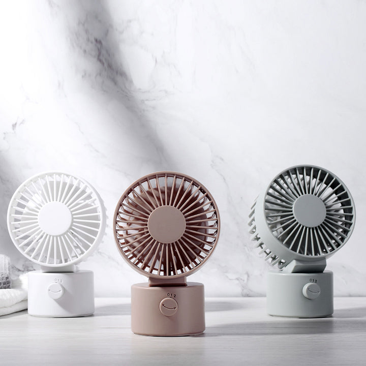 Unisex nan compact USB rechargeable personal desk fan with adjustable tilt Kalsten