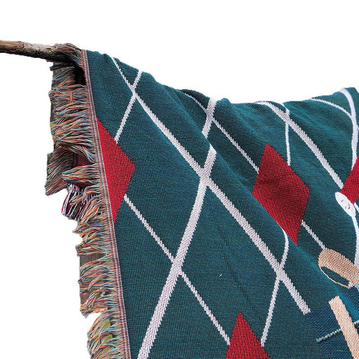 Festive Patterned Throw Blanket