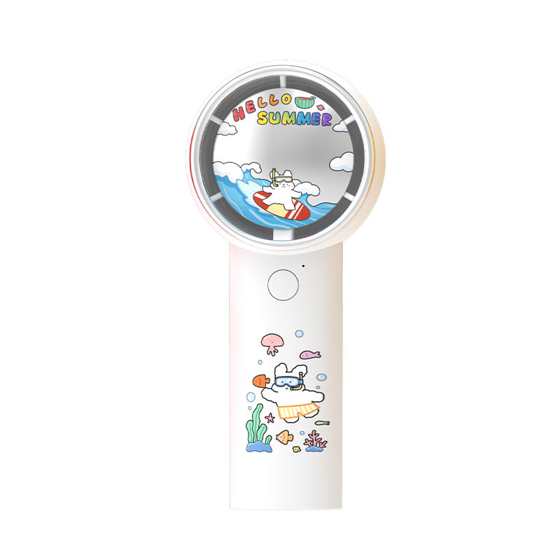 Unisex Portable Handheld Fan with Cute Cat Design Kalsten