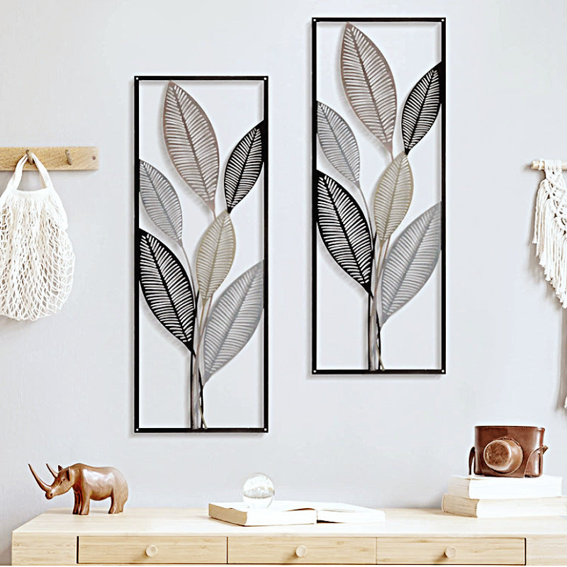 Elegant Leaf-Inspired Metal Wall Art Kalsten