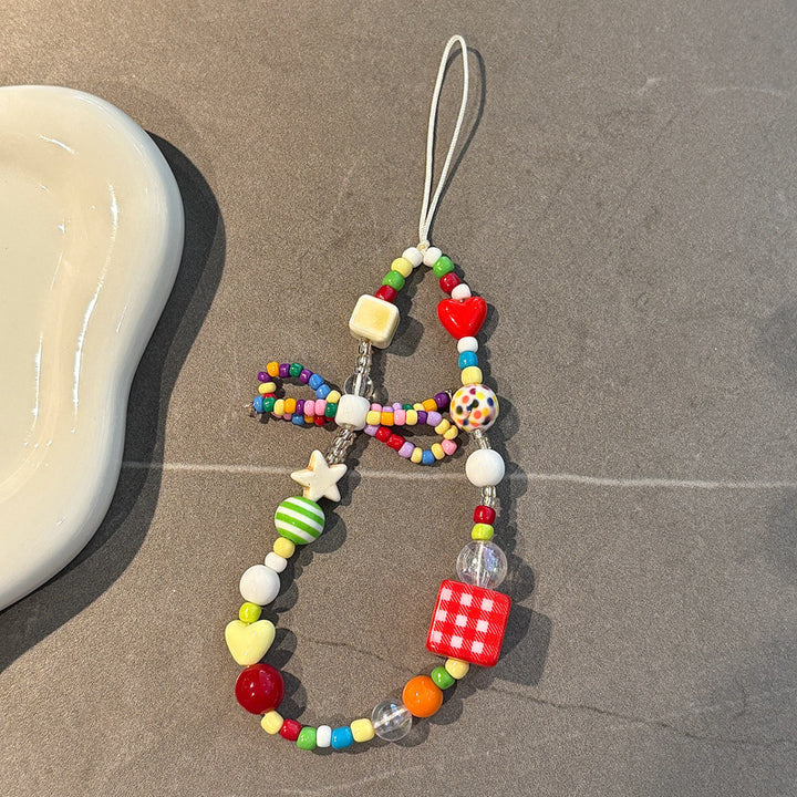 Colorful Beaded Charm Phone Strap Kalsten