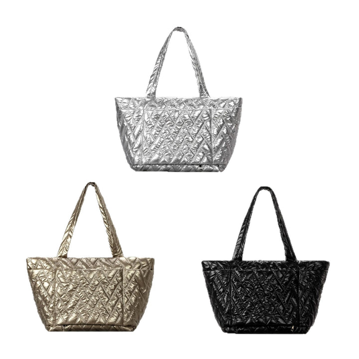 Quilted Shimmer Everyday Tote