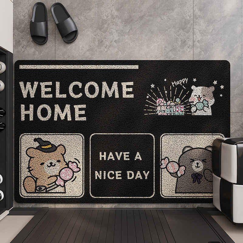 Whimsical Cartoon Welcome Mat