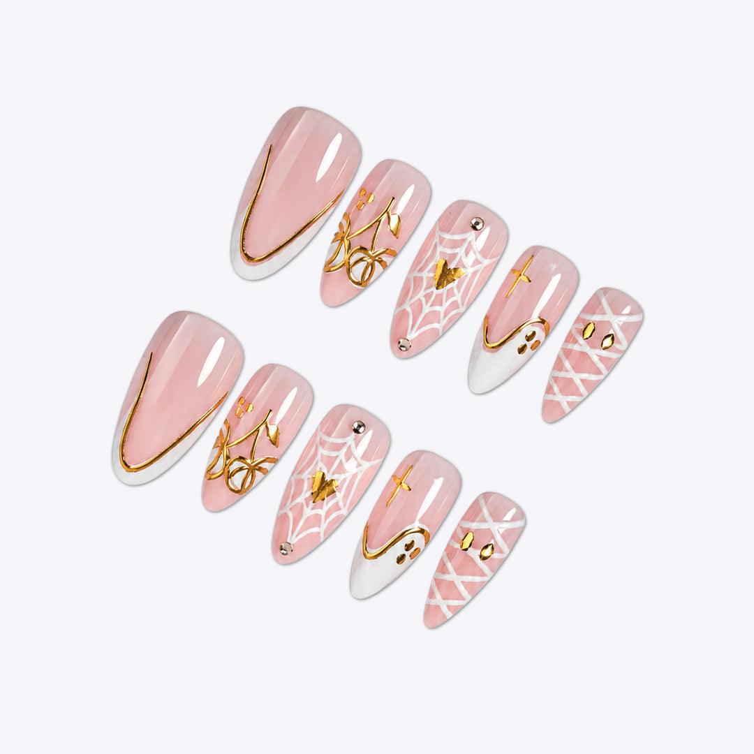 Artistic Halloween Themed Press-On Nail Set kalsten