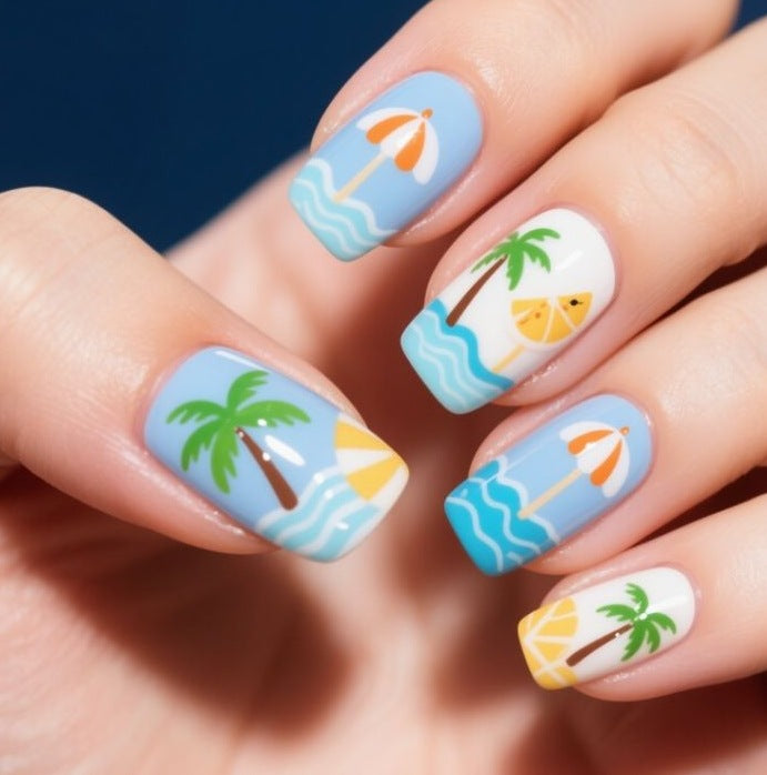 Floral Gradient Nail Art Kit Kalsten