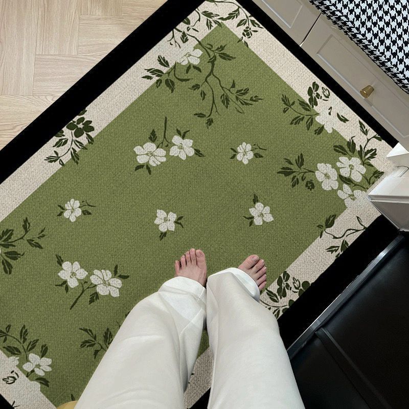 Decorative Floral Kitchen Mat