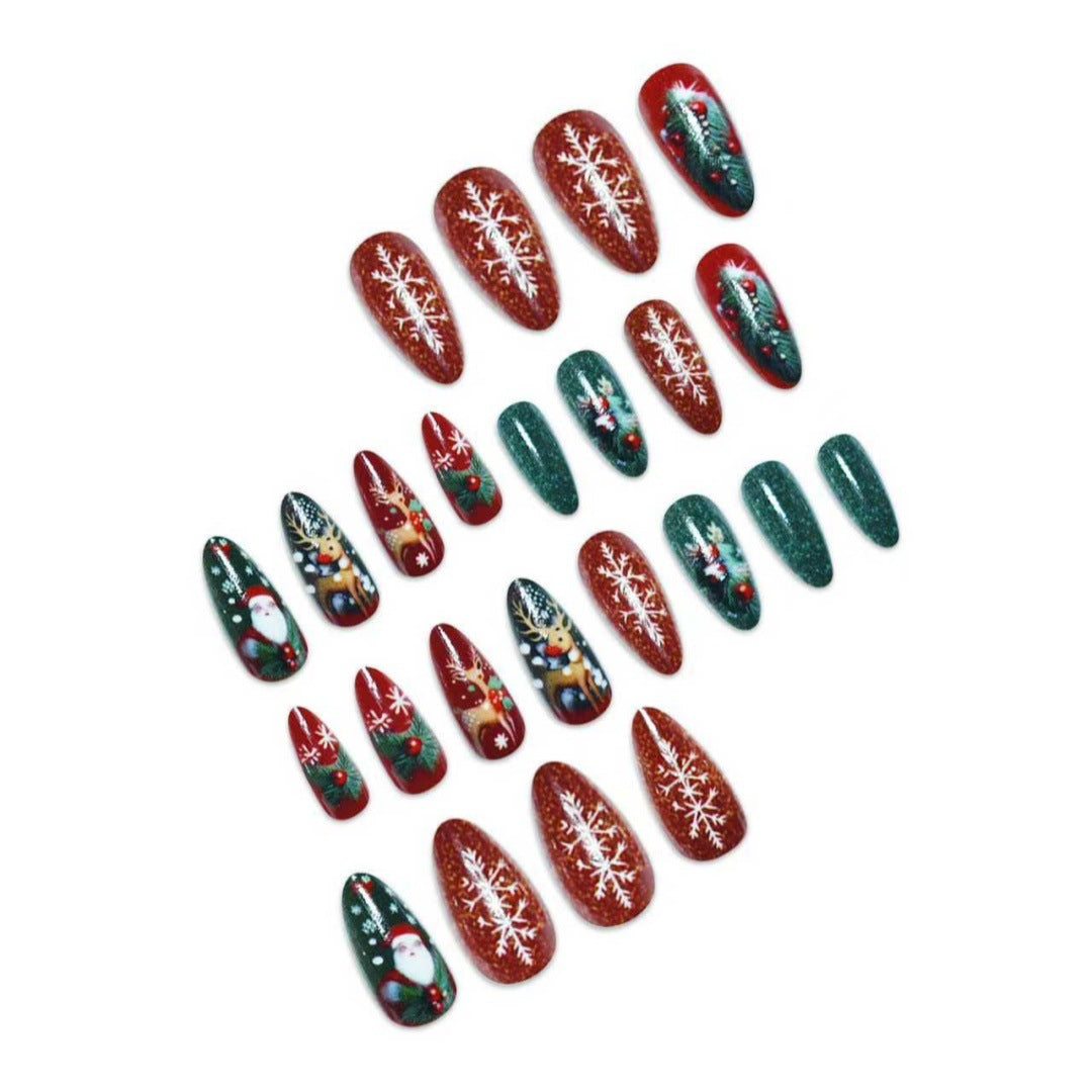 Holiday Themed Decorative Nail Art Kalsten