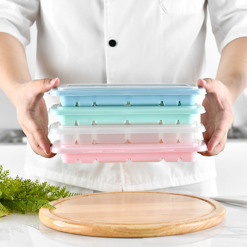 Silicone ice cube tray with precise fitting lid Kalsten