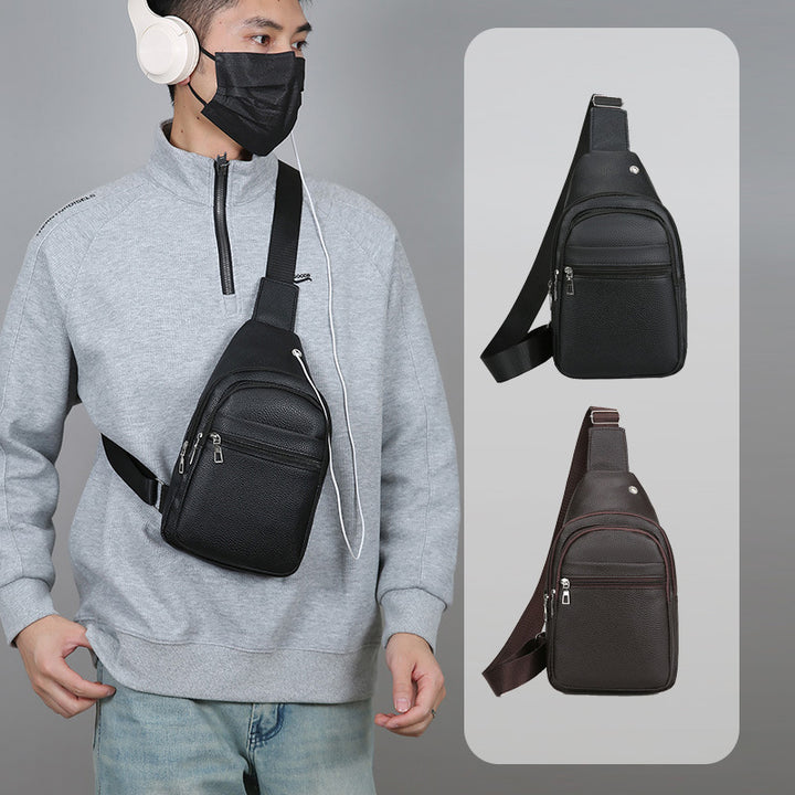 Premium Leather Sling Backpack Kalsten
