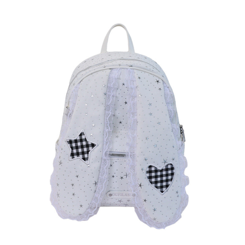 Playful Bunny Ear-Themed Backpack Kalsten