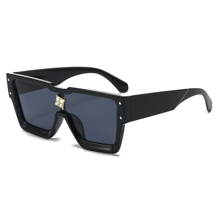 Bold Geometric Shield Sunglasses
