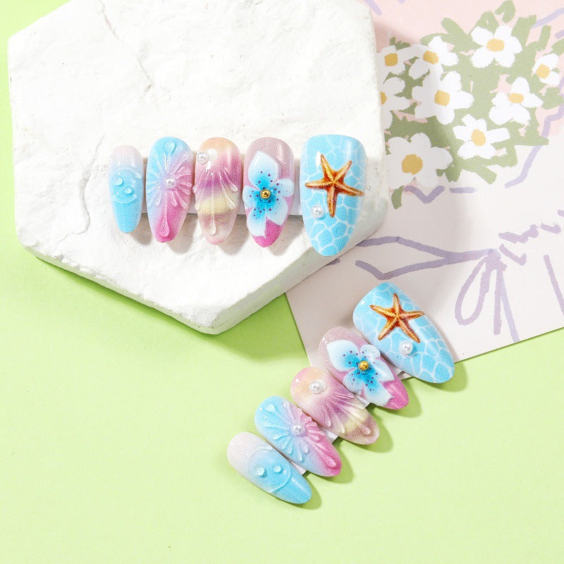 Artificial nails with maritime motifs Kalsten