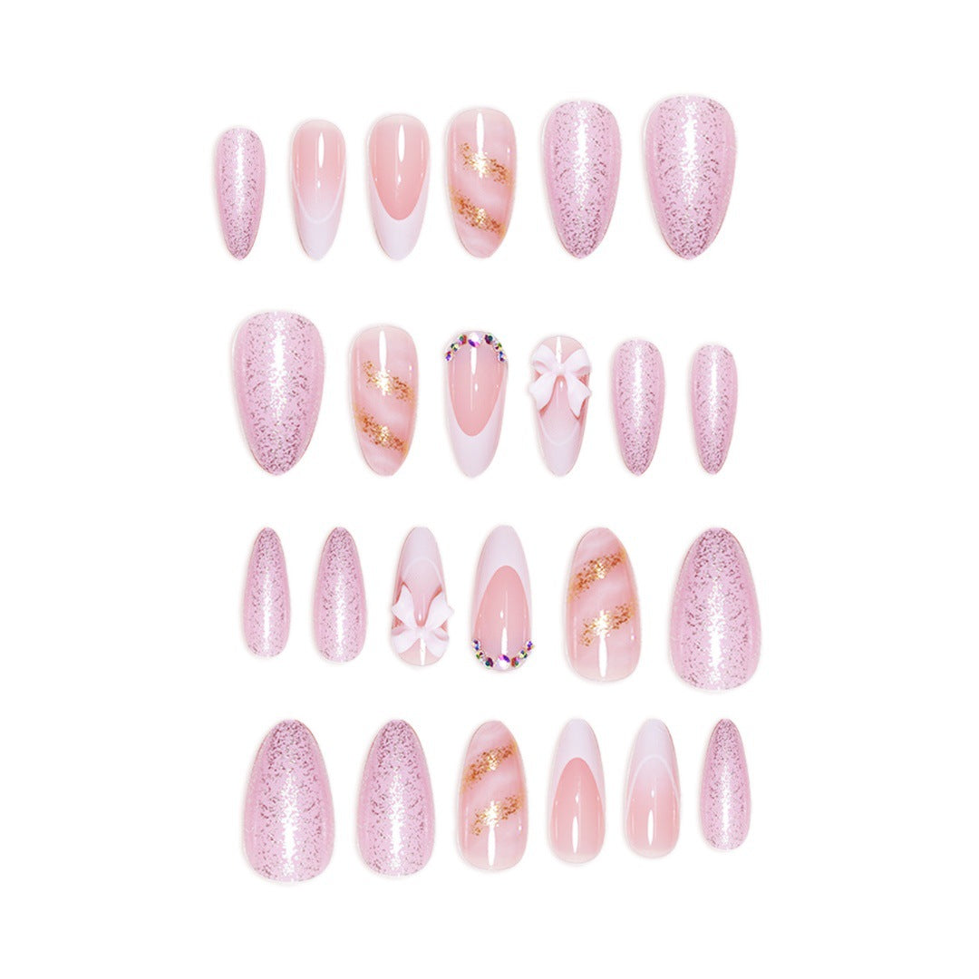 Elegant Floral Press-On Nail Art Extensions Kalsten
