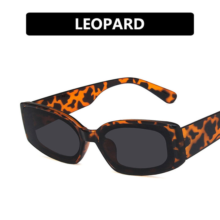 Women's futuristic square sunglasses with transparent frame design and UV protection Kalsten