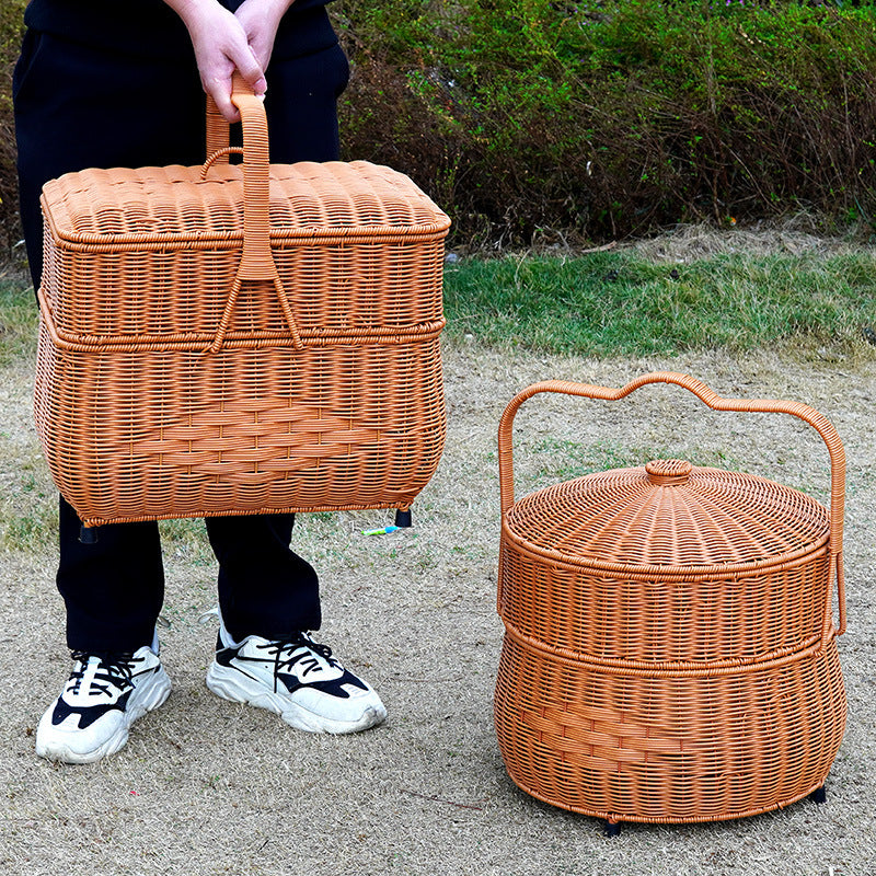 Decorative Wicker Storage Container Kalsten