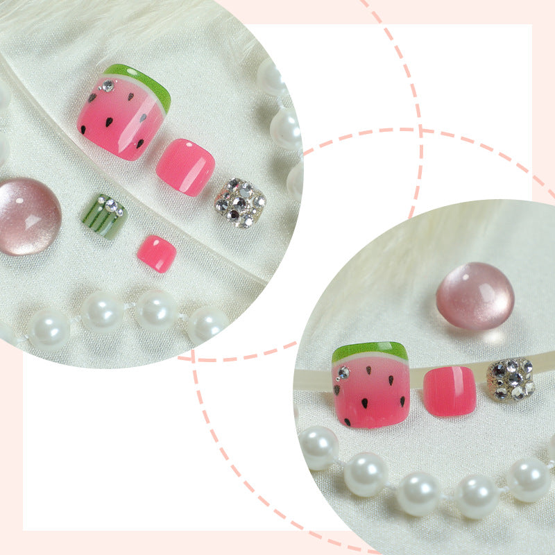 Watermelon-Themed Press-On Nails Kalsten