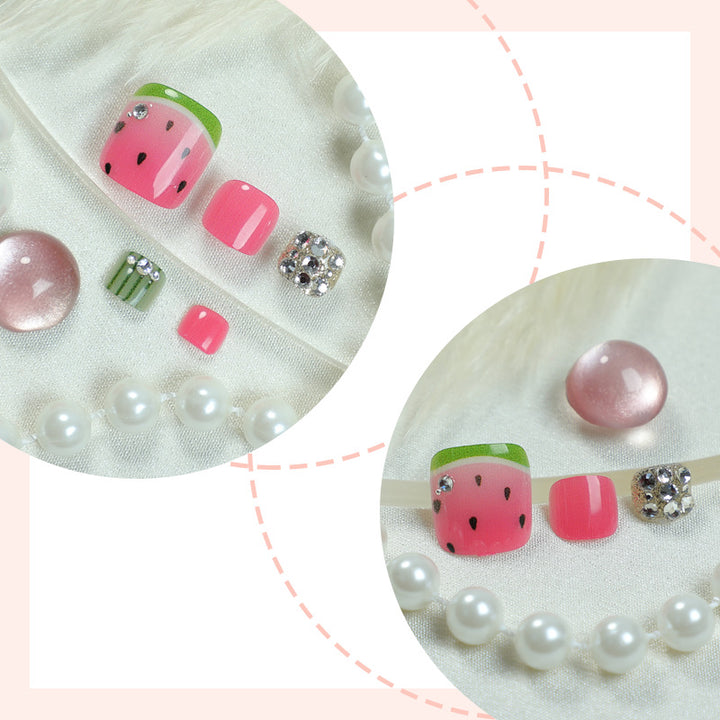 Watermelon-Themed Press-On Nails Kalsten