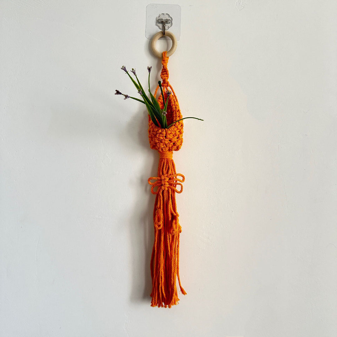 Macrame Plant Hanger with Decorative Tassels Kalsten
