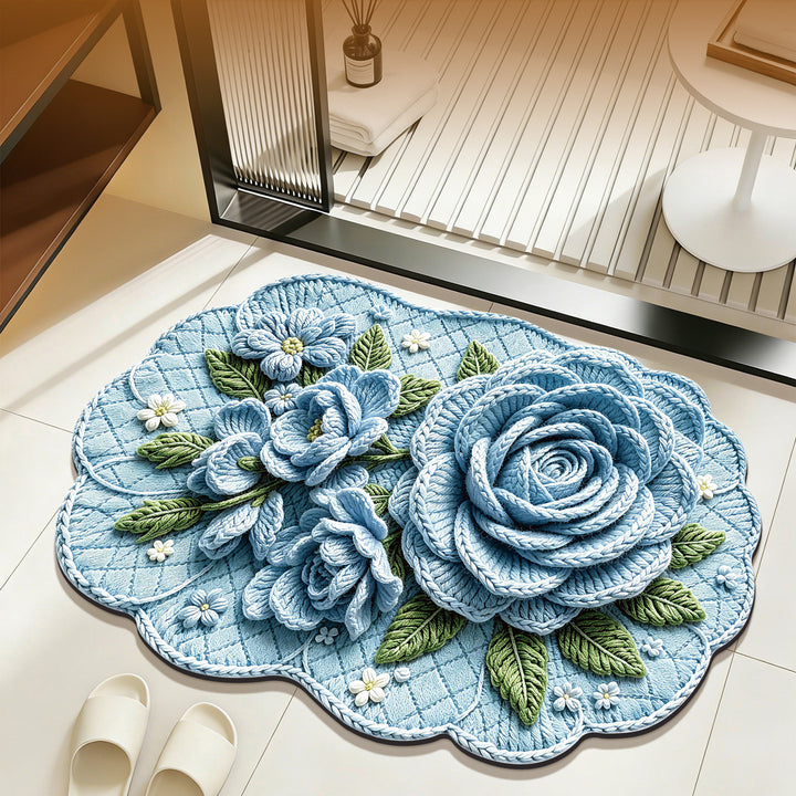 Floral Embellished Bath Mat Kalsten