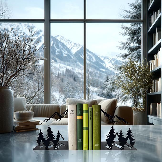 Mountain-Themed Bookend