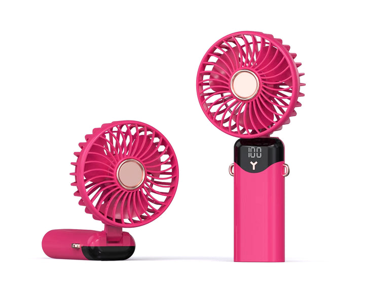 Portable Mini Fan with USB Charging and Digital Display Kalsten