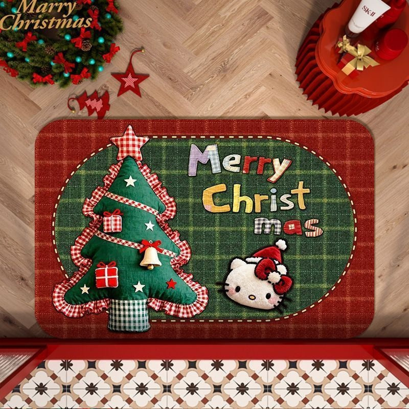 Christmas-Themed Decorative Floor Mat