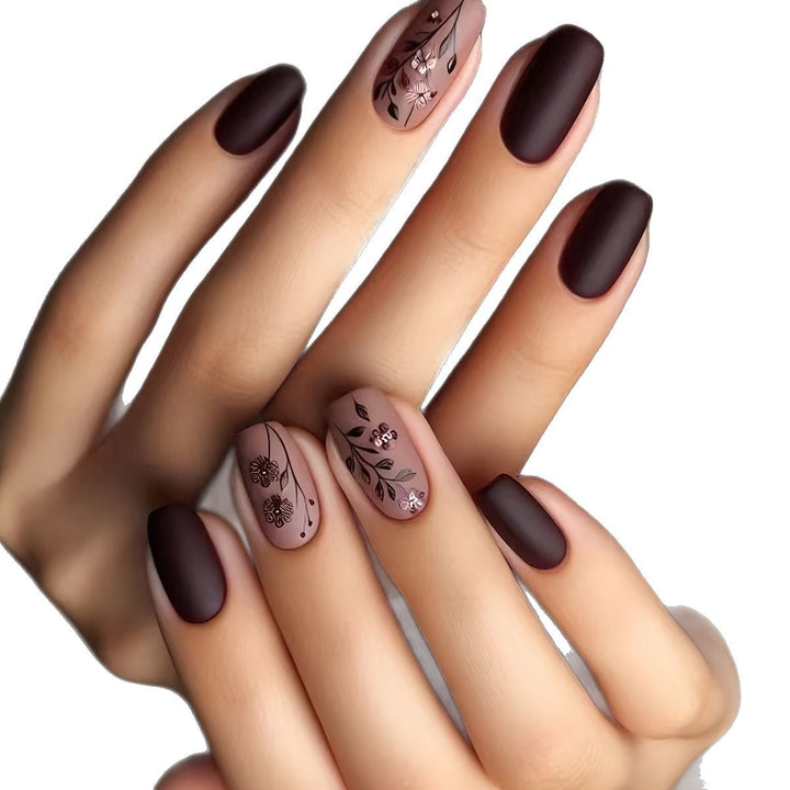 Floral Art Acrylic Nail Set Kalsten