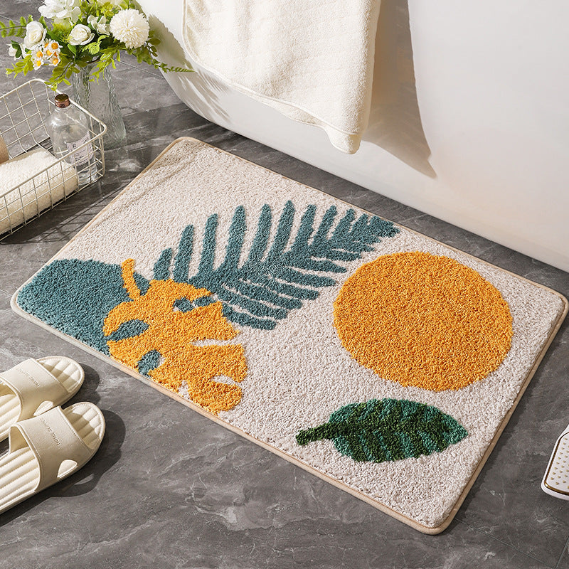 Tropical Leaf Area Rug Kalsten
