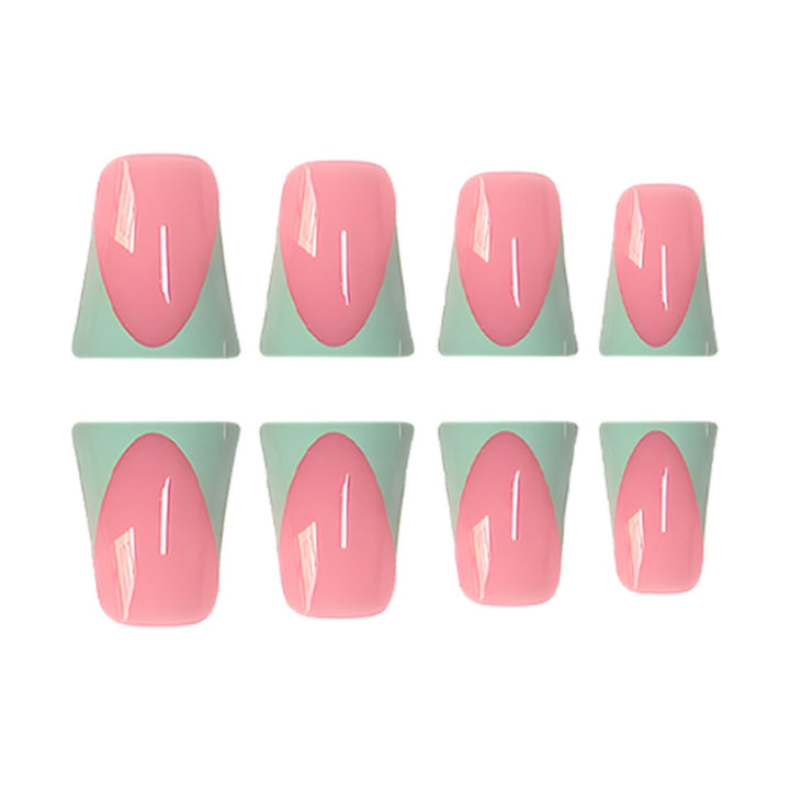 Stylish French Tip Press-On Nails with Customizable Design Kalsten