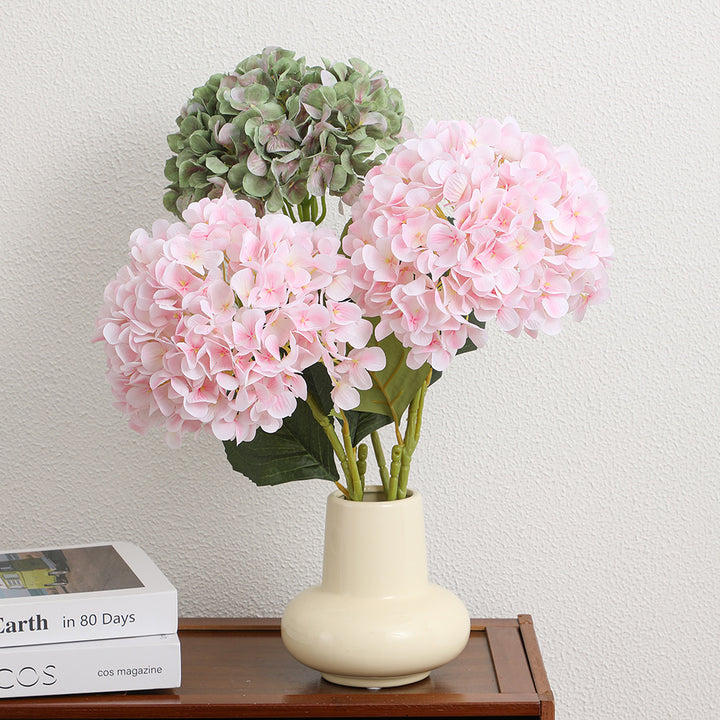 Artificial Hydrangea branch with detailed flowers