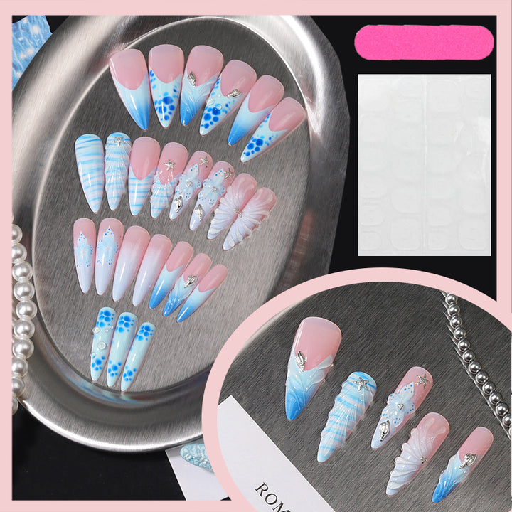 Sea-Inspired Press-On Nail Set Kalsten