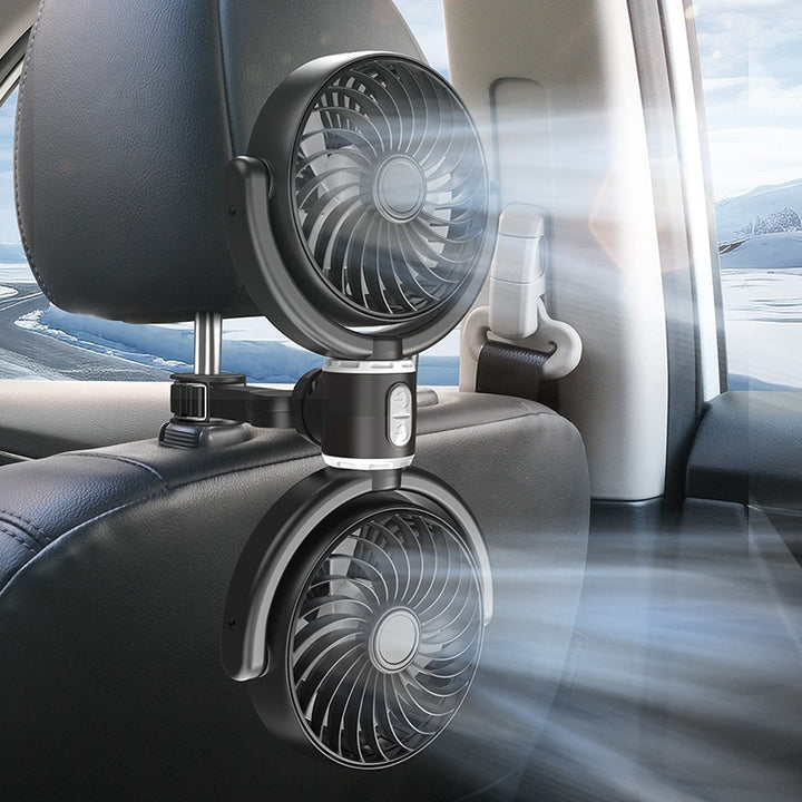 Adjustable Dual-Head Car Air Circulation Fan Kalsten
