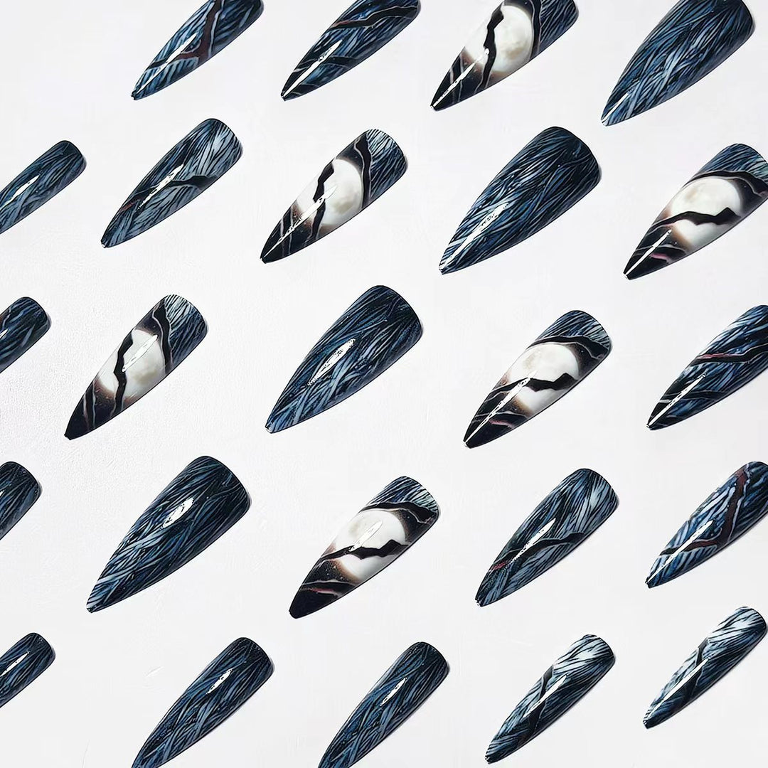 Artistic Stiletto Nail Art Kalsten