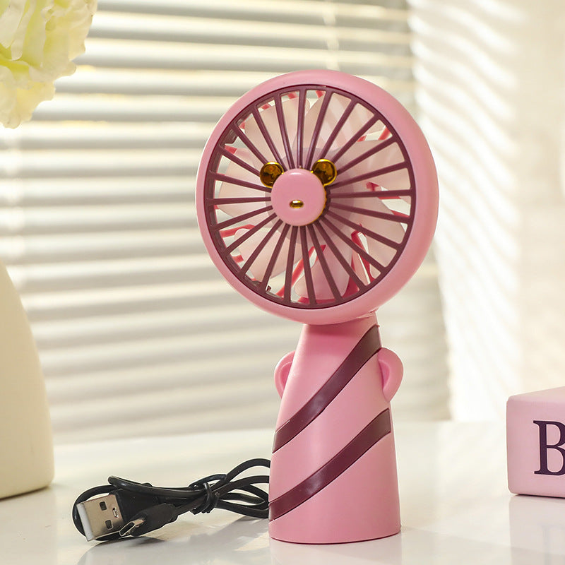 Women's Portable Mini Handheld Fan with USB Charging Function and Ergonomic Design Kalsten
