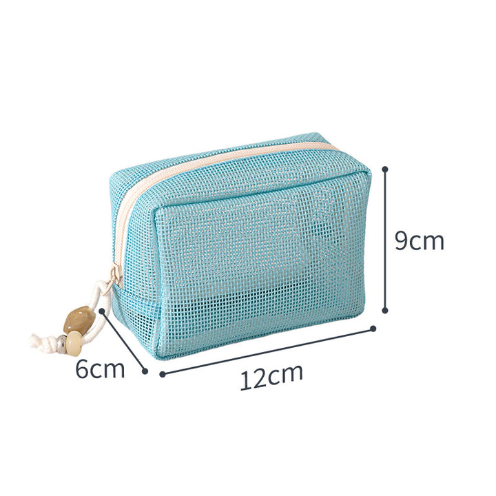 Mesh Zippered Toiletry Pouch Kalsten