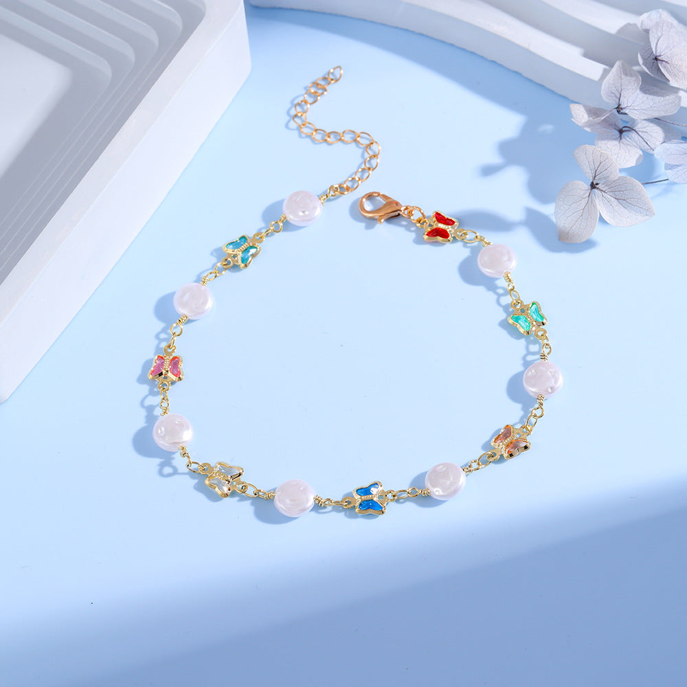 Eye Charm and Daisy Bracelet Kalsten