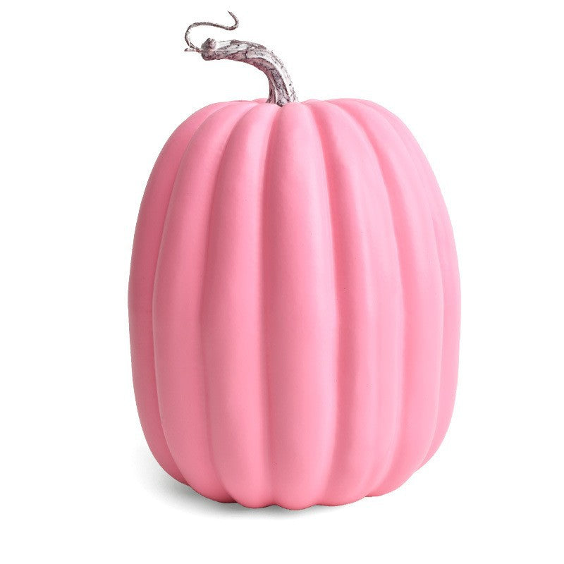 Decorative ceramic pumpkin for table and autumn decoration with glossy glaze