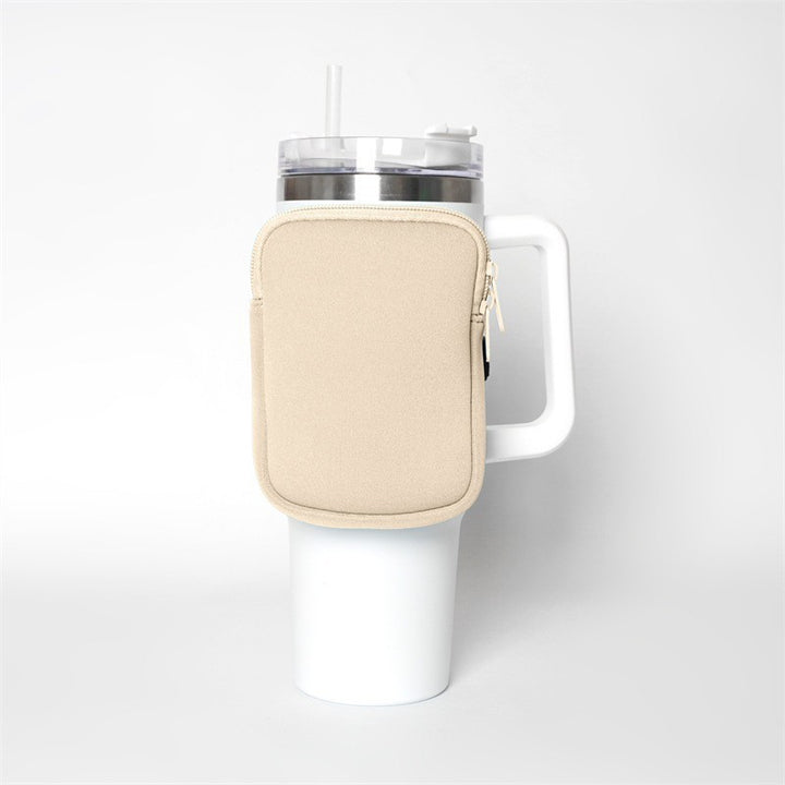 Unisex cup holder with practical pocket Kalsten