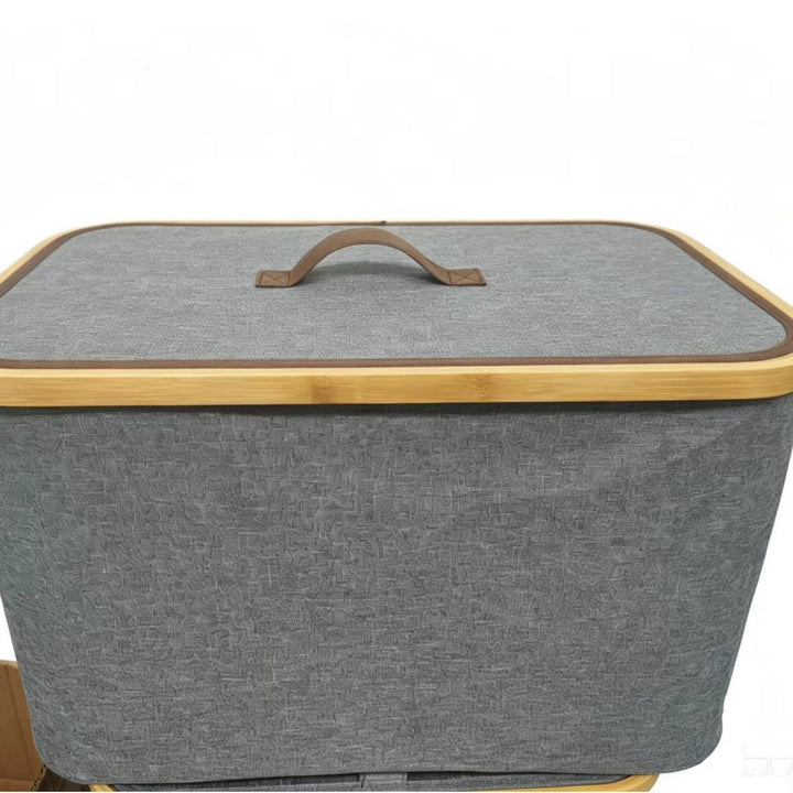 Storage boxes with elegant bamboo accents Kalsten