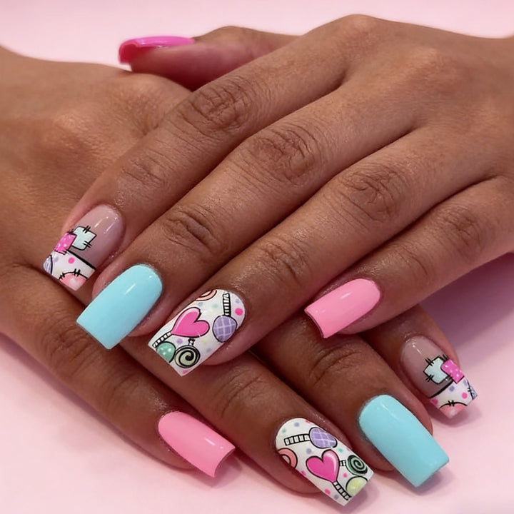 Playful Nail Art Design Kalsten
