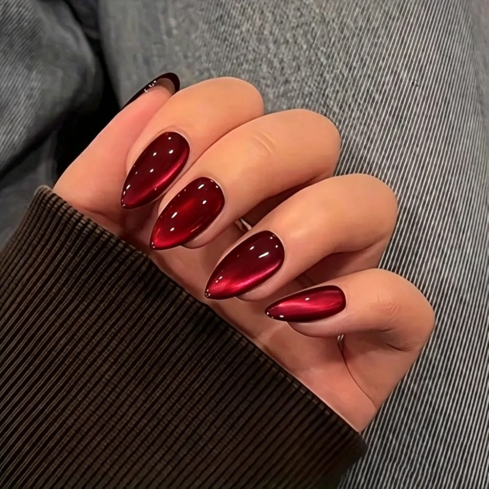Artificial nails with high-gloss finish and elegant shape Kalsten