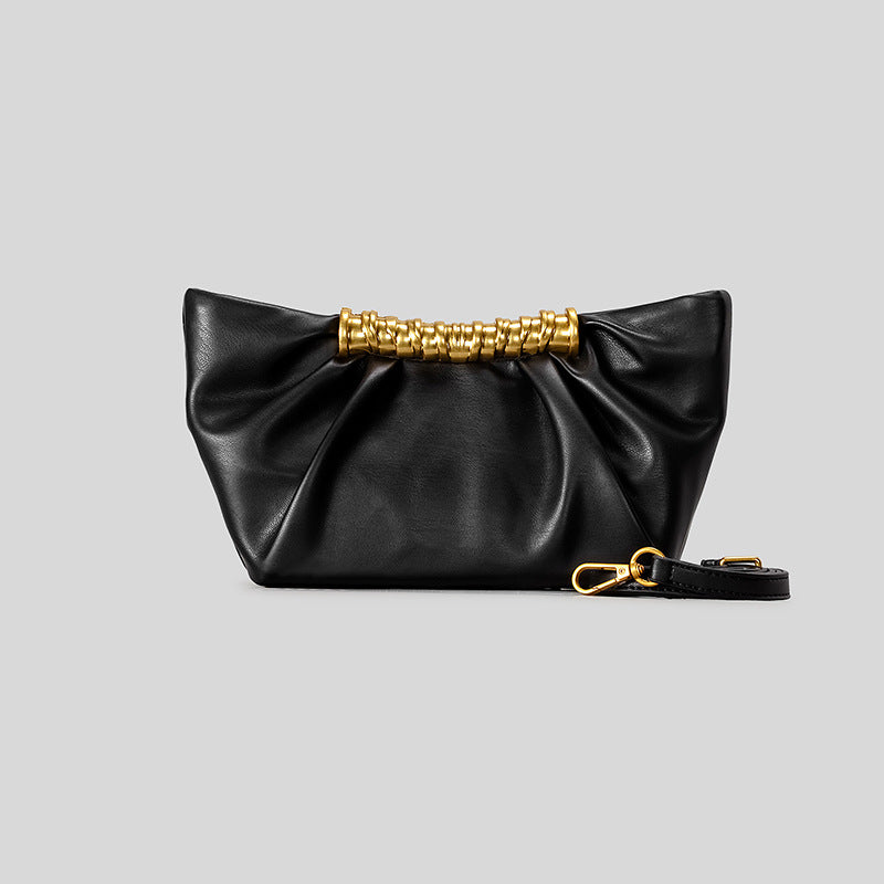 Elegant Leather Folded Clutch