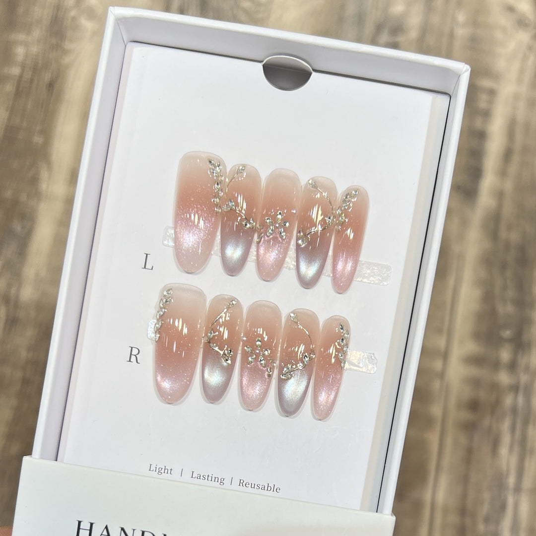 Reusable Elegant Press-On Nail Art Set Kalsten