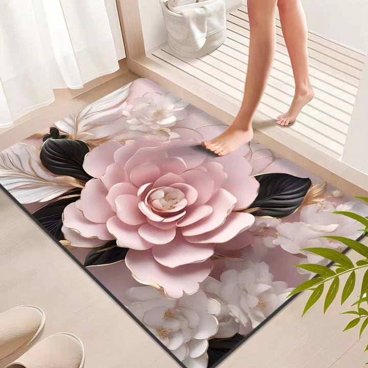 Decorative Floral Area Mat